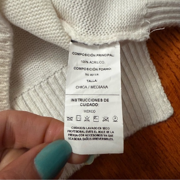 Mairos Pachi white and pink Axolotl sweater size M - Picture 15 of 16